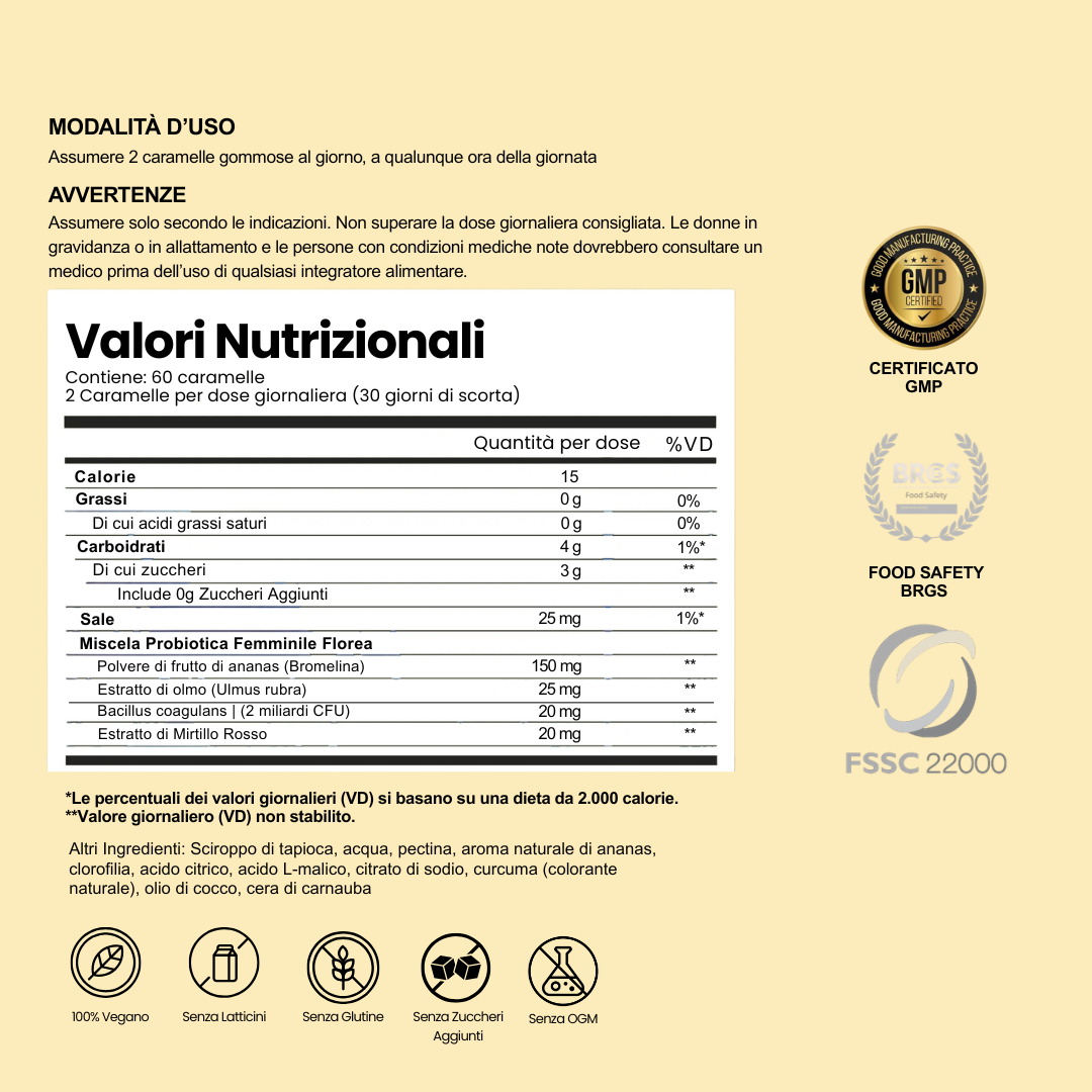 Florea® | La Formula Completa per Riequilibrare la Flora Vaginale Dopo i 40