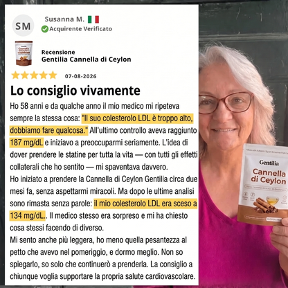Cannella di Ceylon equivalente a 7200mg con Olio MCT Biodisponibile