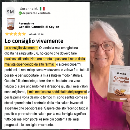 Cannella di Ceylon equivalente a 7200mg con Olio MCT